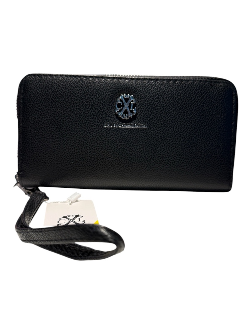 Christian Lacroix Brandy Pebble Double Zipper Wallet Black BNWT Wristlet